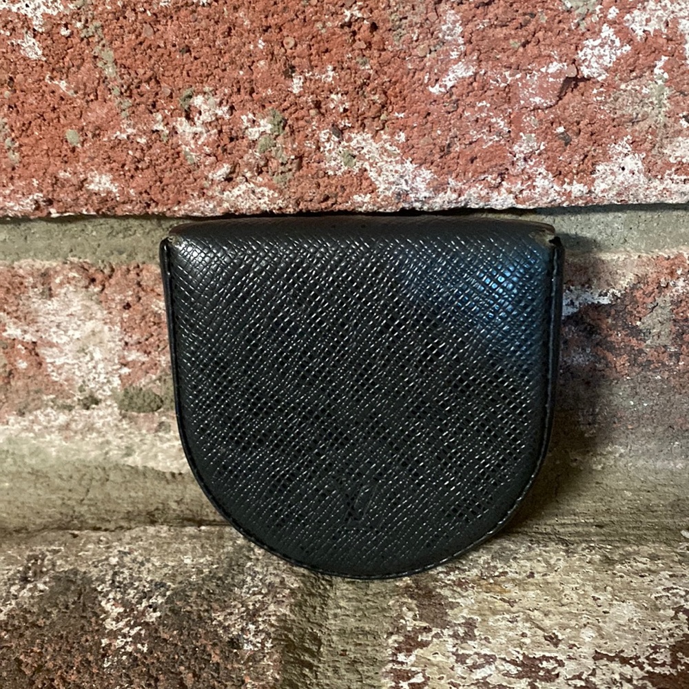 Louis Vuitton Vintage Rare Black Coin Purse